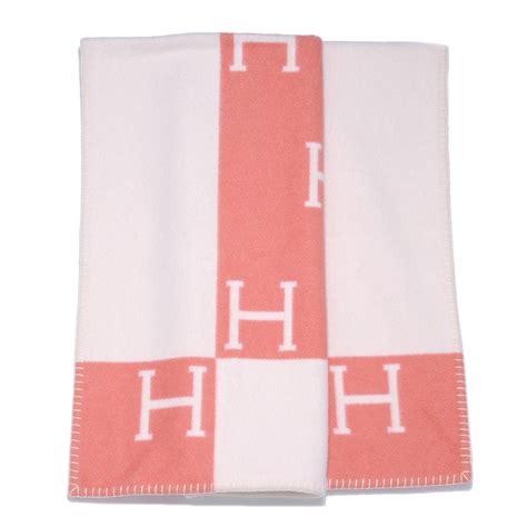 hermes pink baby blanket|hermes baby blanket for sale.